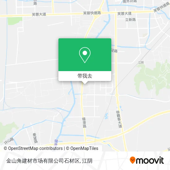 金山角建材市场有限公司石材区地图