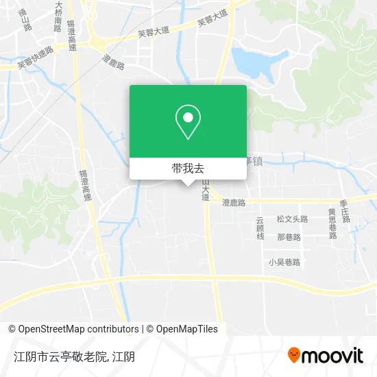 江阴市云亭敬老院地图