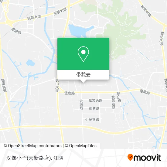 汉堡小子(云新路店)地图