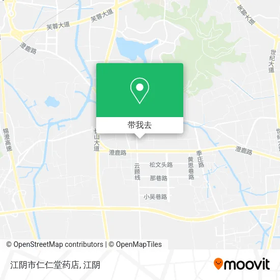 江阴市仁仁堂药店地图