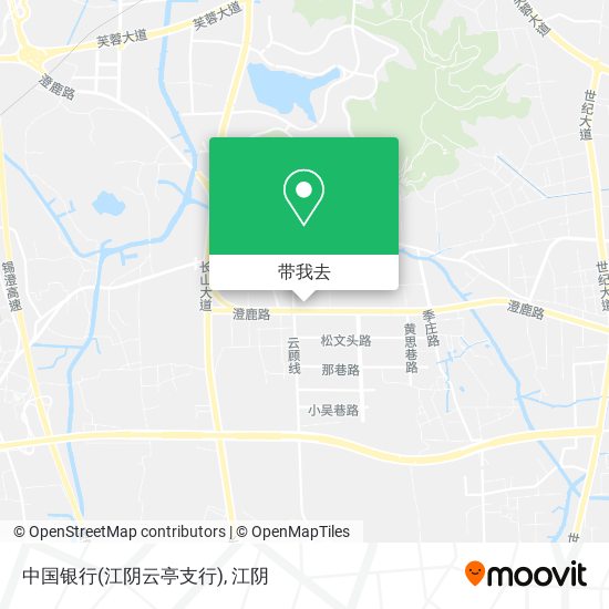 中国银行(江阴云亭支行)地图