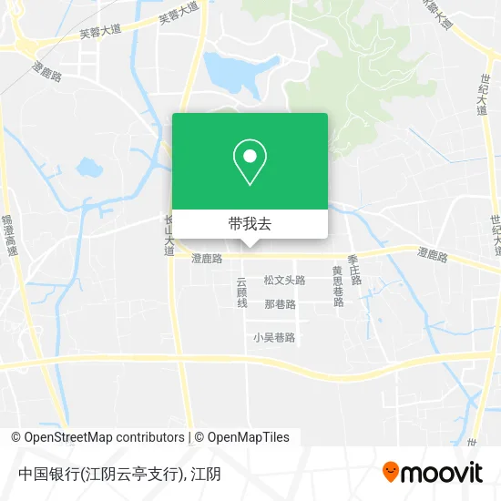 中国银行(江阴云亭支行)地图
