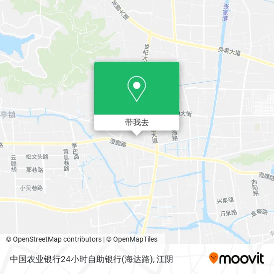 中国农业银行24小时自助银行(海达路)地图