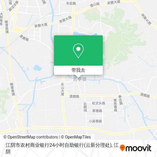 江阴市农村商业银行24小时自助银行(云新分理处)地图