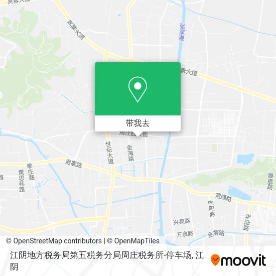江阴地方税务局第五税务分局周庄税务所-停车场地图