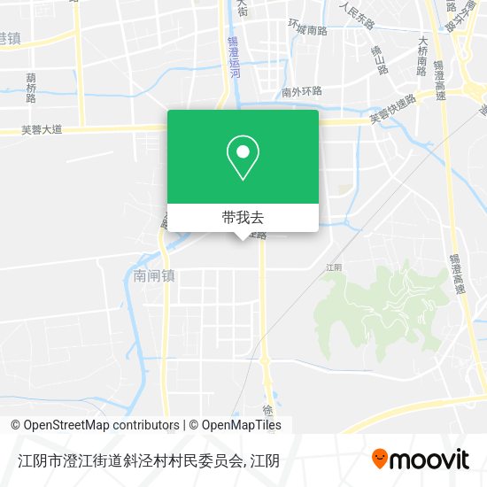 江阴市澄江街道斜泾村村民委员会地图