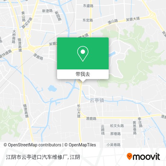 江阴市云亭进口汽车维修厂地图