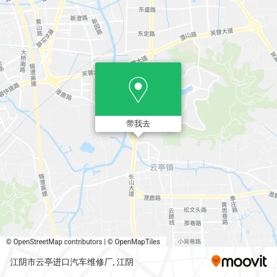 江阴市云亭进口汽车维修厂地图