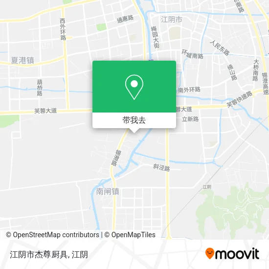 江阴市杰尊厨具地图