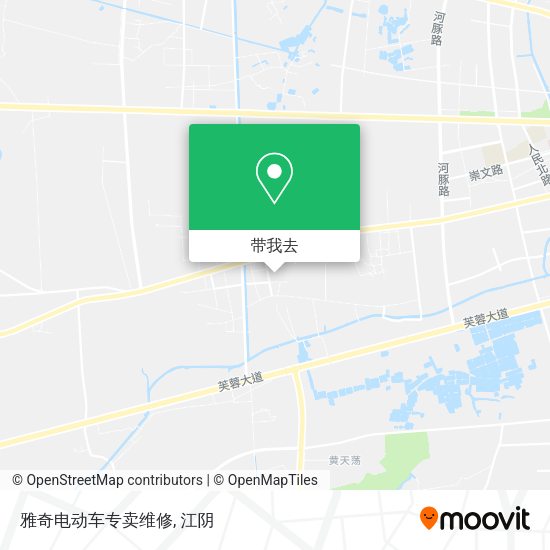 雅奇电动车专卖维修地图