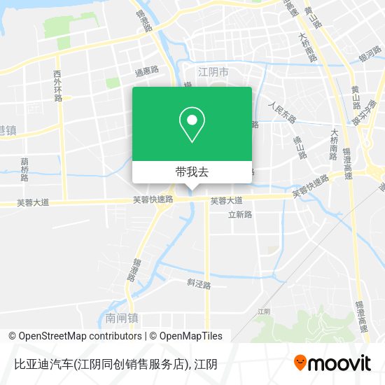 比亚迪汽车(江阴同创销售服务店)地图