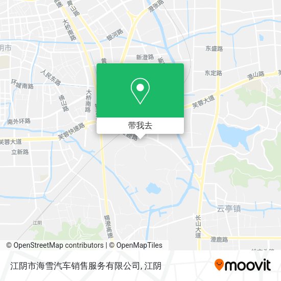 江阴市海雪汽车销售服务有限公司地图