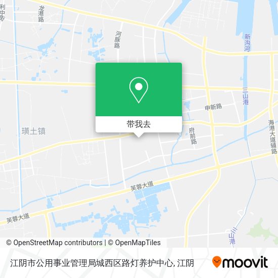 江阴市公用事业管理局城西区路灯养护中心地图