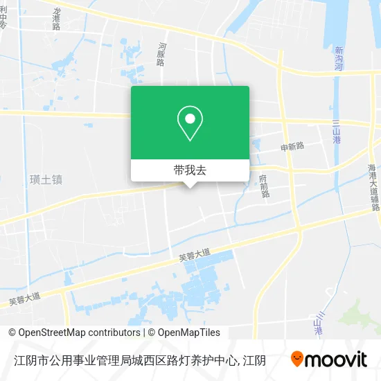 江阴市公用事业管理局城西区路灯养护中心地图