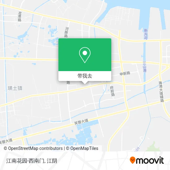 江南花园-西南门地图