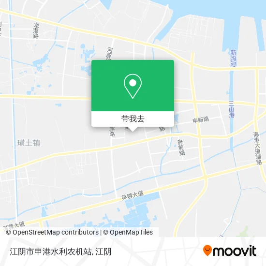 江阴市申港水利农机站地图