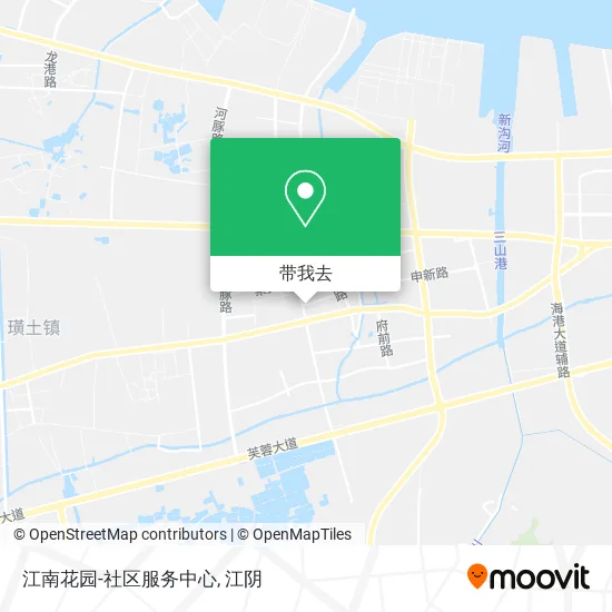江南花园-社区服务中心地图
