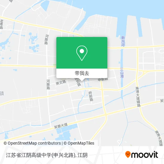 江苏省江阴高级中学(申兴北路)地图