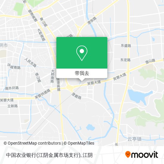 中国农业银行(江阴金属市场支行)地图