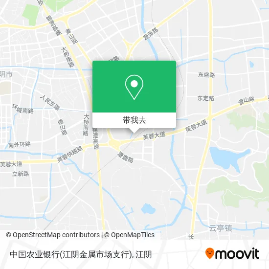 中国农业银行(江阴金属市场支行)地图