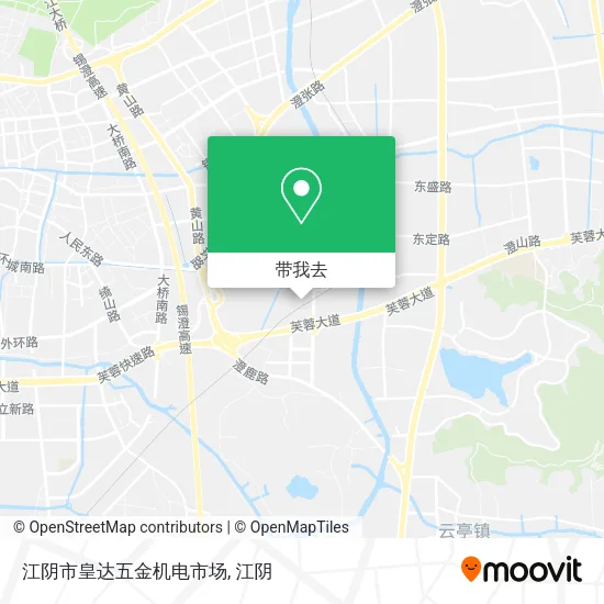 江阴市皇达五金机电市场地图