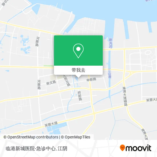 临港新城医院-急诊中心地图
