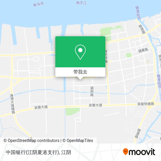 中国银行(江阴夏港支行)地图