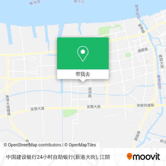 中国建设银行24小时自助银行(新港大街)地图