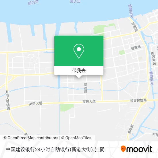 中国建设银行24小时自助银行(新港大街)地图