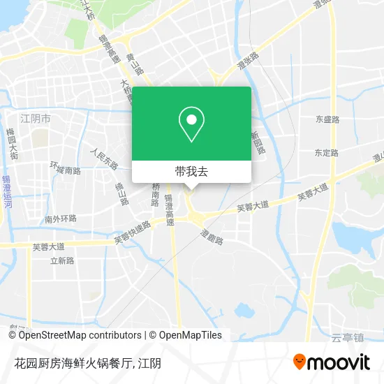 花园厨房海鲜火锅餐厅地图