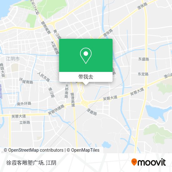 徐霞客雕塑广场地图