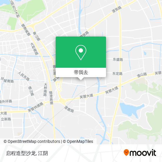 启程造型沙龙地图