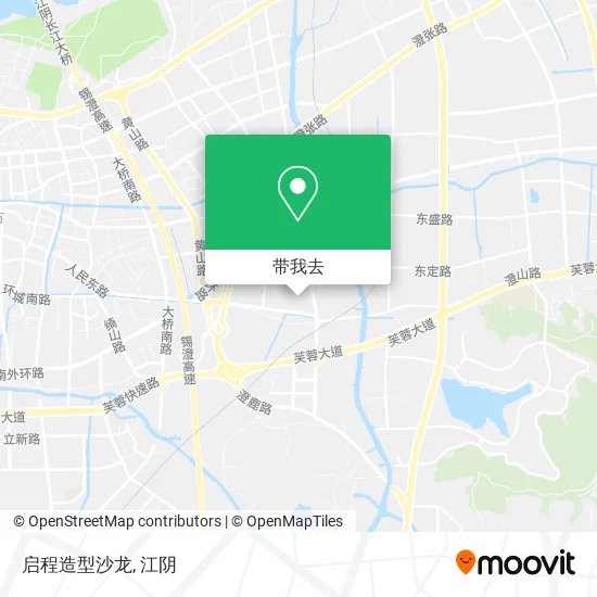 启程造型沙龙地图