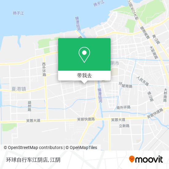 环球自行车江阴店地图