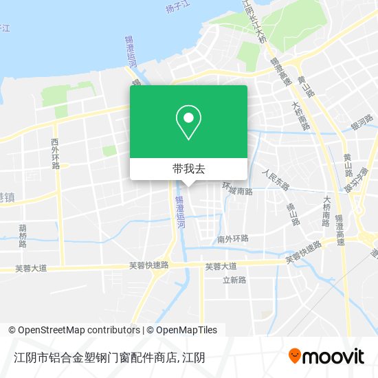 江阴市铝合金塑钢门窗配件商店地图