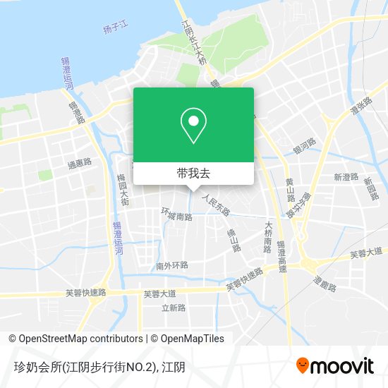 珍奶会所(江阴步行街NO.2)地图