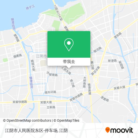 江阴市人民医院东区-停车场地图