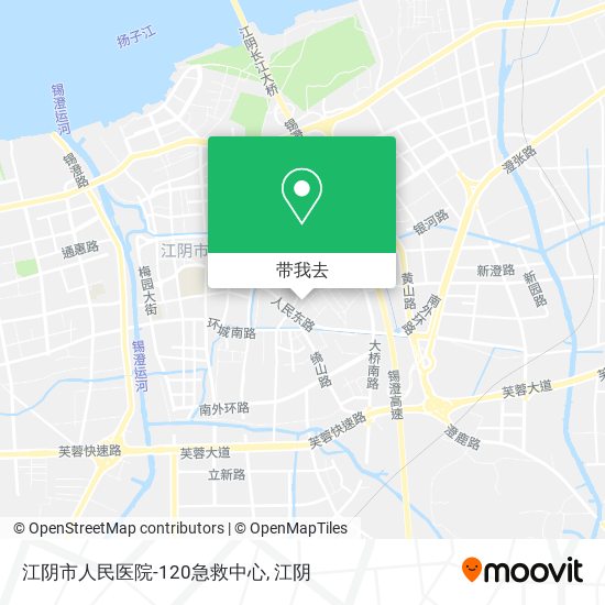 江阴市人民医院-120急救中心地图