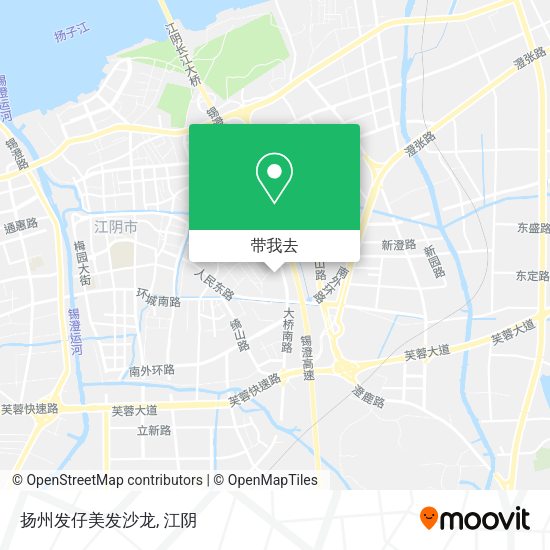 扬州发仔美发沙龙地图