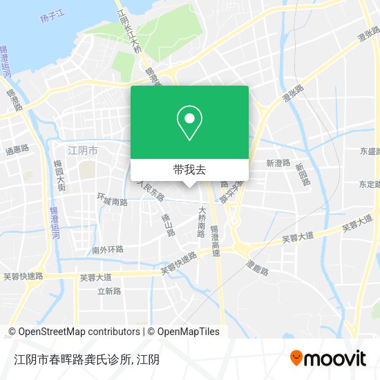 江阴市春晖路龚氏诊所地图