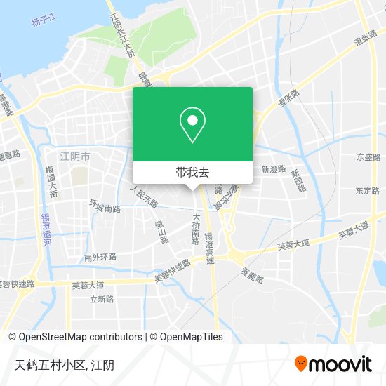 天鹤五村小区地图