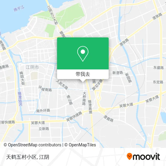 天鹤五村小区地图