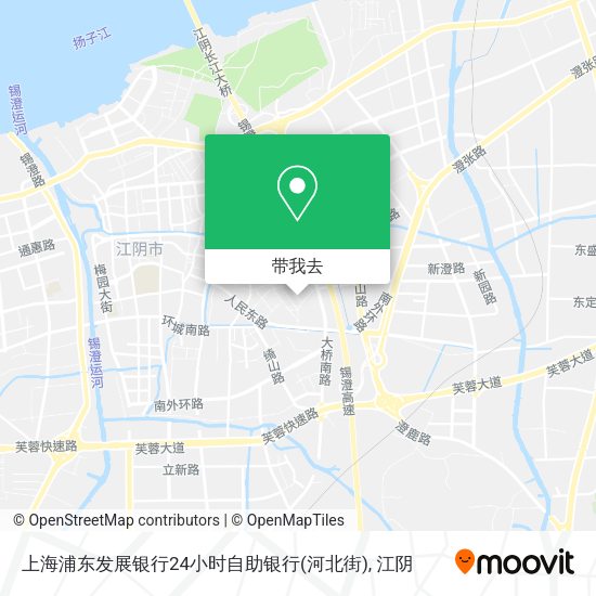 上海浦东发展银行24小时自助银行(河北街)地图