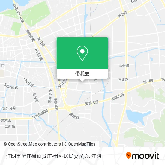 江阴市澄江街道贯庄社区-居民委员会地图