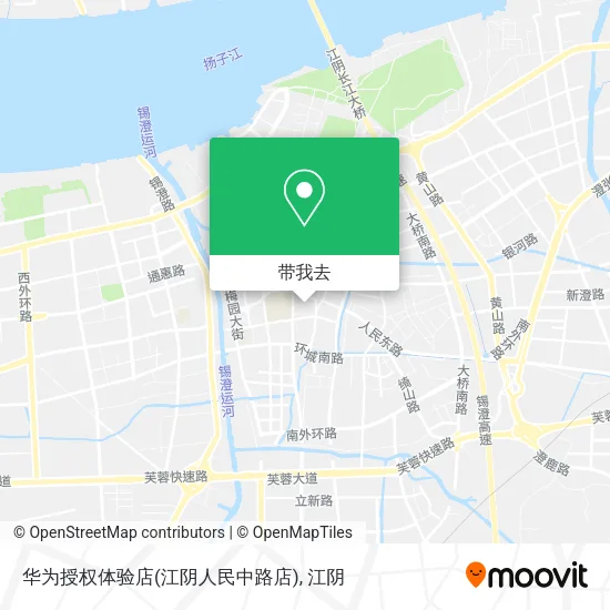 华为授权体验店(江阴人民中路店)地图