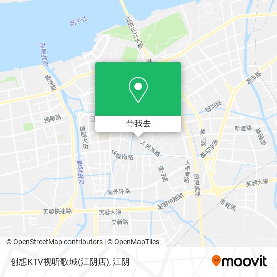 创想KTV视听歌城(江阴店)地图
