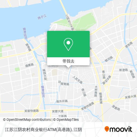 江苏江阴农村商业银行ATM(高巷路)地图