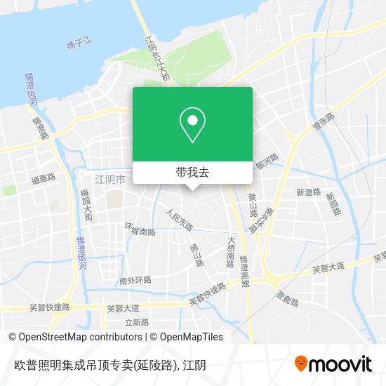 欧普照明集成吊顶专卖(延陵路)地图