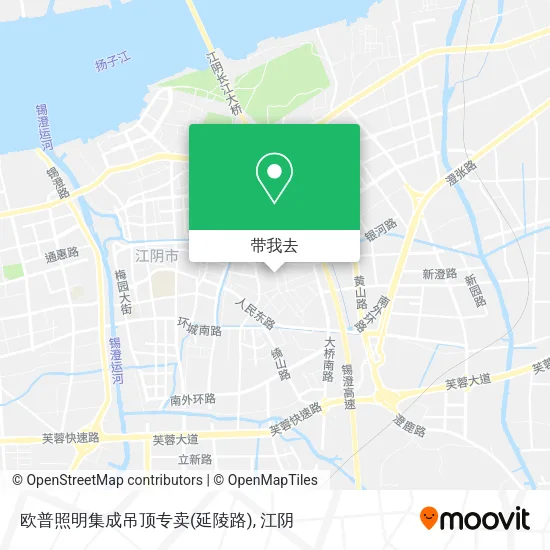 欧普照明集成吊顶专卖(延陵路)地图