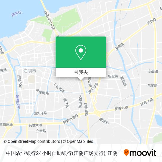 中国农业银行24小时自助银行(江阴广场支行)地图